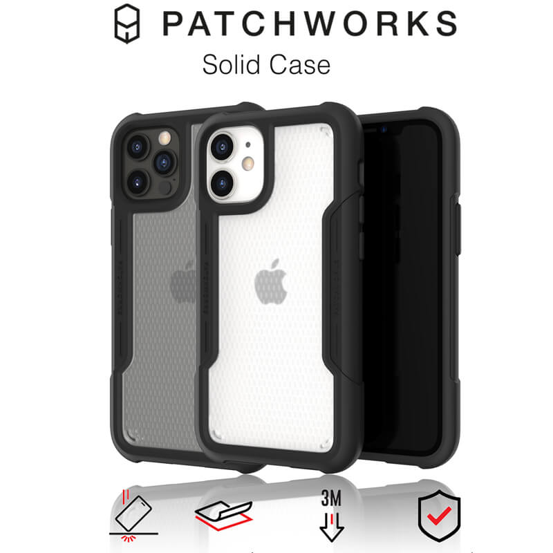 Patchworks Solid Case Clear Black iPhone 13 Pro ΘΗΚΕΣ PATCHWORKS Patchworks Solid Case Clear Black iPhone 13 Pro - Image 4