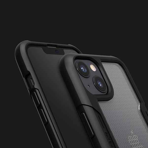 Patchworks Solid Case Clear Black iPhone 13/14 ΘΗΚΕΣ PATCHWORKS Patchworks Solid Case Clear Black iPhone 13/14 - Image 4