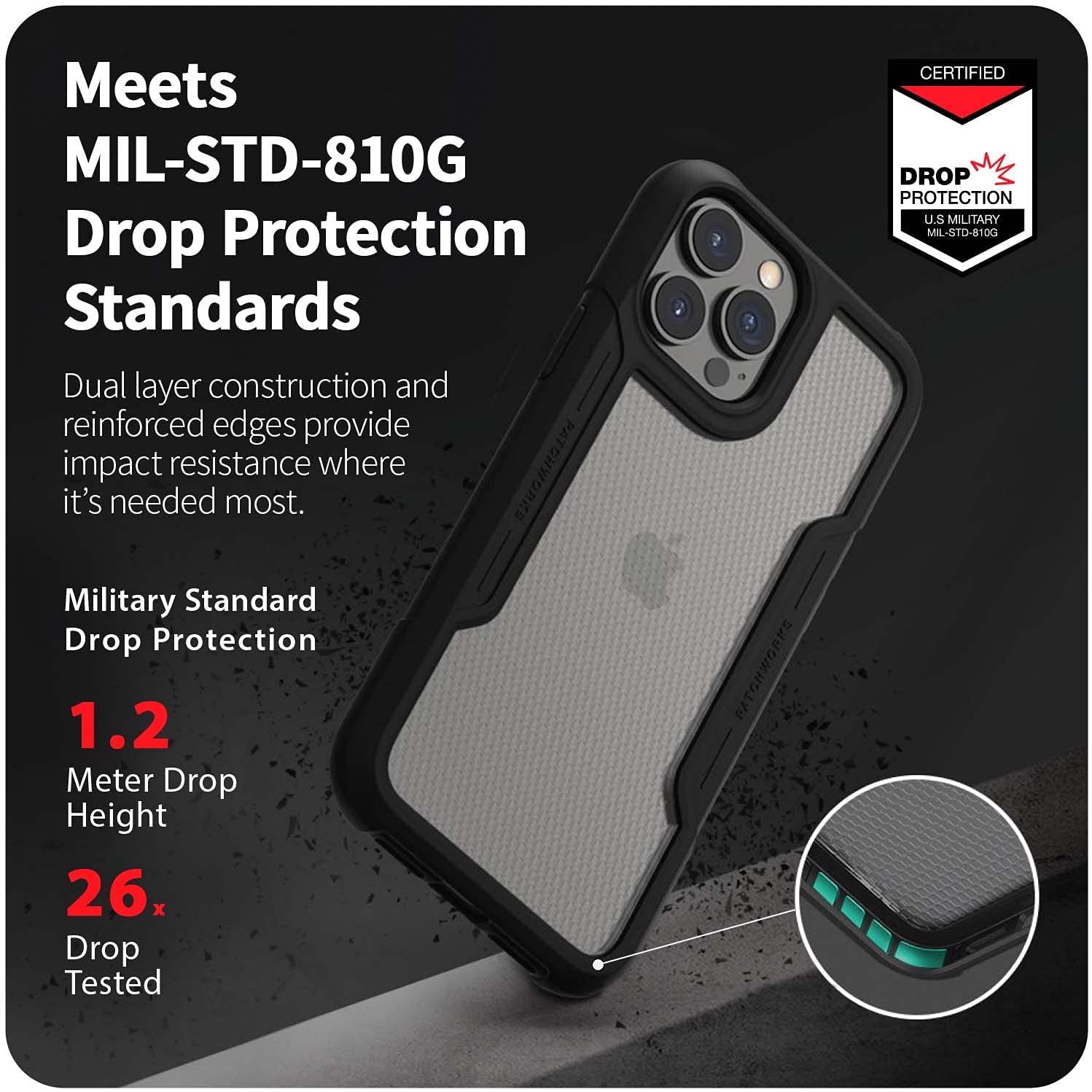 Patchworks Solid Case Clear Black iPhone 13/14 ΘΗΚΕΣ PATCHWORKS Patchworks Solid Case Clear Black iPhone 13/14 - Image 13