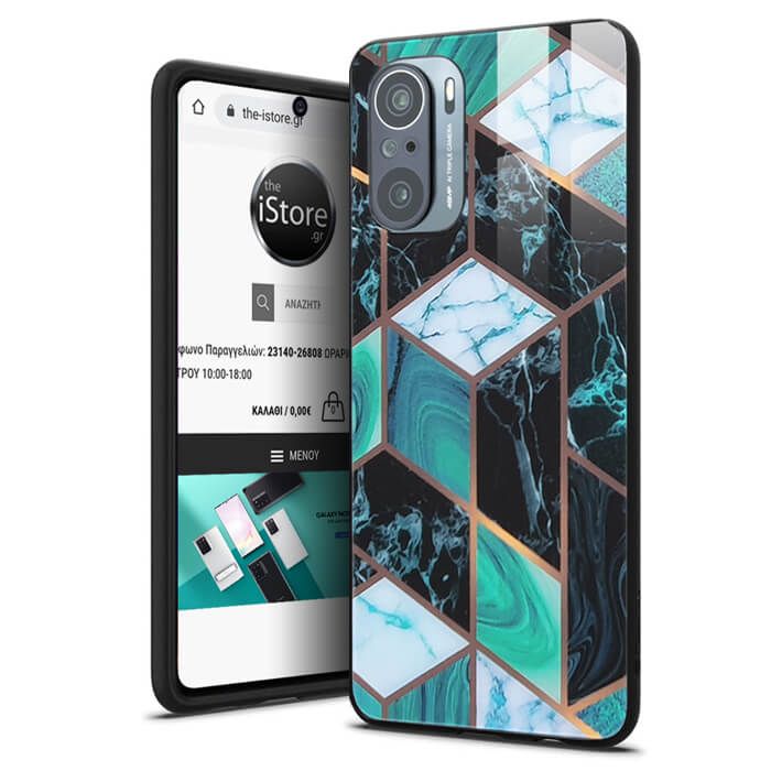 Glossy Marble Case Blue Dunes Xiaomi Poco F3 ΘΗΚΕΣ OEM Glossy Marble Case Blue Dunes Xiaomi Poco F3 - Image 2