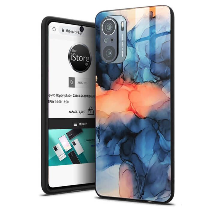 Glossy Marble Case Blue Dunes Xiaomi Mi 11i ΘΗΚΕΣ OEM Glossy Marble Case Blue Dunes Xiaomi Mi 11i