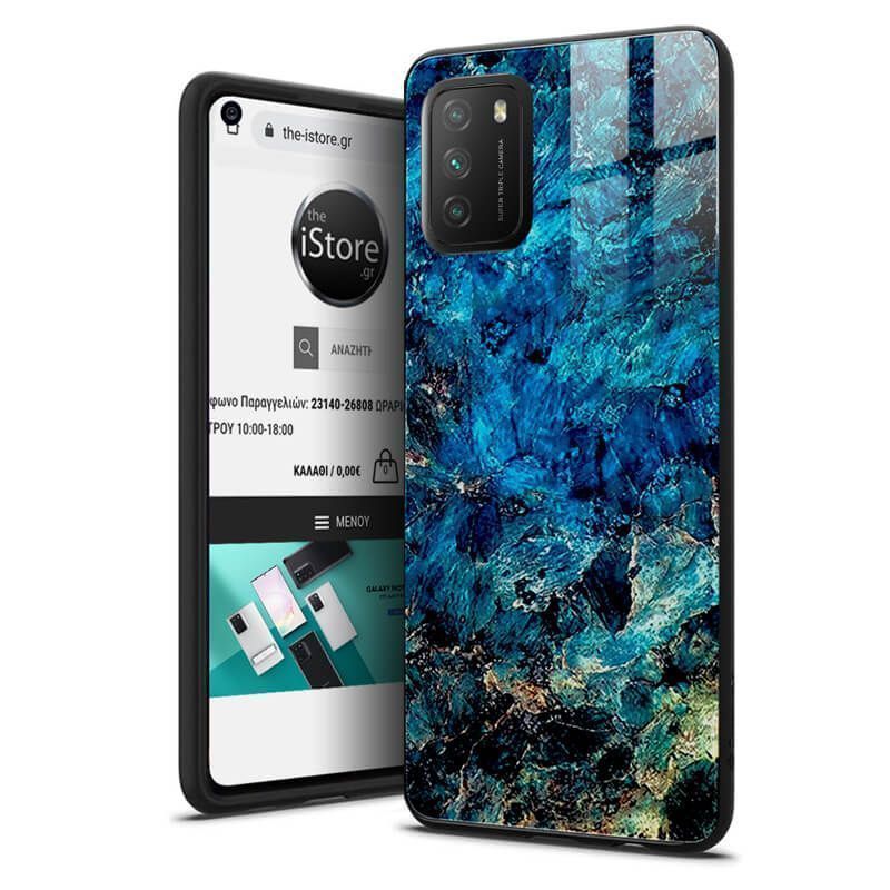 Glossy Marble Emerald Case Xiaomi Poco M3 ΘΗΚΕΣ OEM Glossy Marble Emerald Case Xiaomi Poco M3