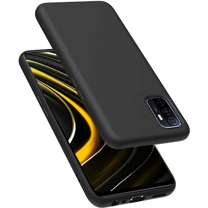 Rubber Silk Case Black Xiaomi Poco M3 ΘΗΚΕΣ OEM Rubber Silk Case Black Xiaomi Poco M3