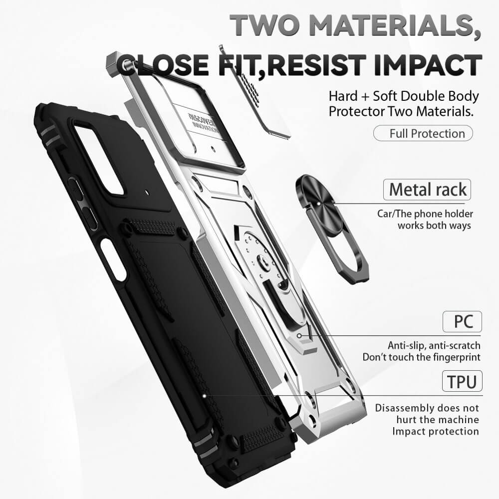 Combo Kickstand Slide Camera Case Black Xiaomi Poco M4 Pro 4G ΘΗΚΕΣ OEM Combo Kickstand Slide Camera Case Black Xiaomi Poco M4 Pro 4G - Image 29