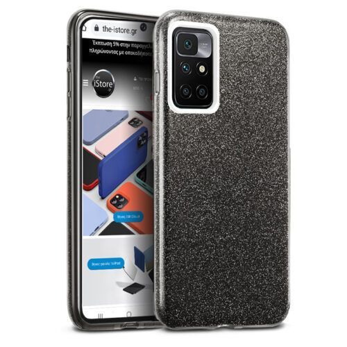 Hybrid Strass Black Case Xiaomi Poco M4 Pro 5G ΘΗΚΕΣ OEM Hybrid Strass Black Case Xiaomi Poco M4 Pro 5G