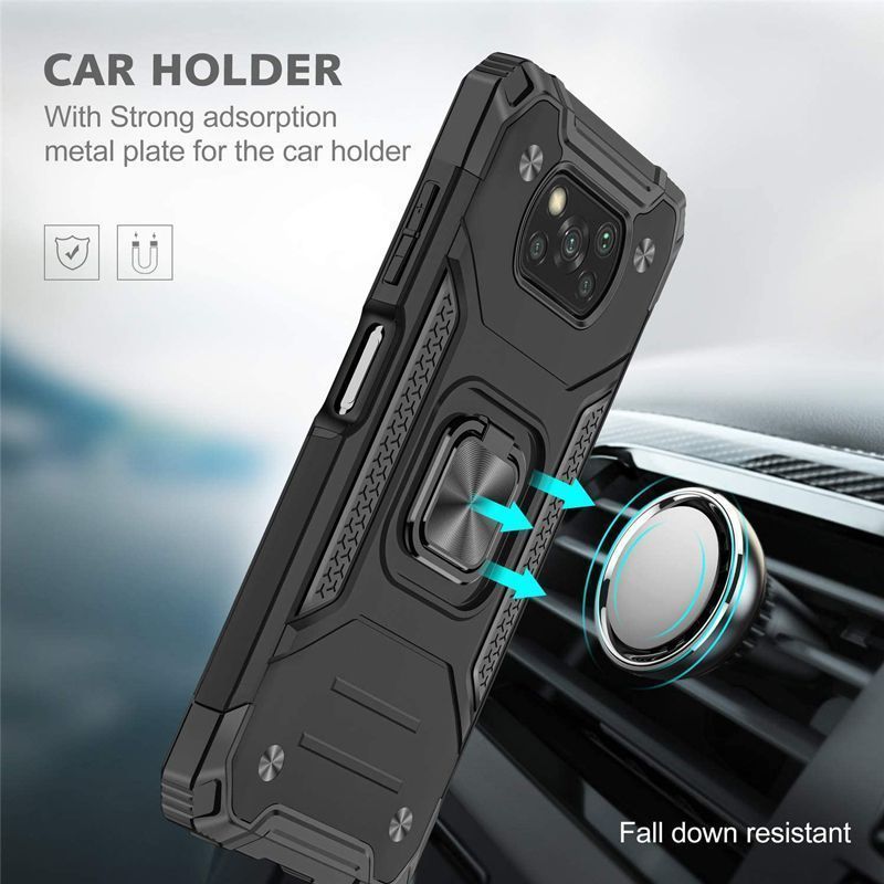 Armor Ringstand Case Black Xiaomi Poco X3 NFC ΘΗΚΕΣ OEM Armor Ringstand Case Black Xiaomi Poco X3 NFC - Image 7