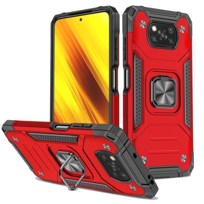 Armor Ringstand Case Red Xiaomi Poco X3 NFC / X3 Pro ΘΗΚΕΣ OEM Armor Ringstand Case Red Xiaomi Poco X3 NFC / X3 Pro