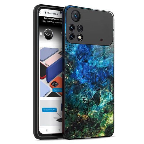 Glossy Marble Emerald Case Xiaomi Poco X4 Pro 5G