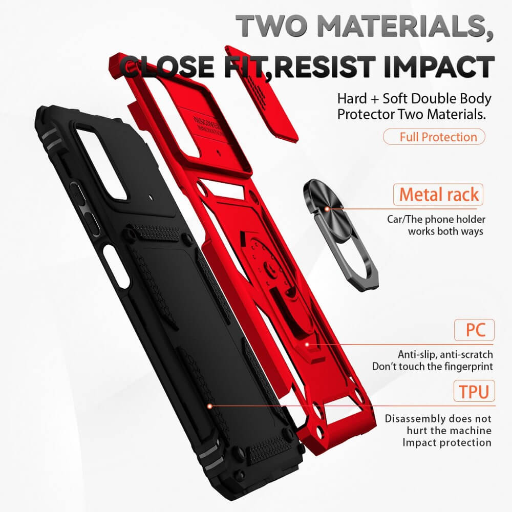 Combo Kickstand Slide Camera Case Black Xiaomi Poco M4 Pro 4G ΘΗΚΕΣ OEM Combo Kickstand Slide Camera Case Black Xiaomi Poco M4 Pro 4G - Image 20