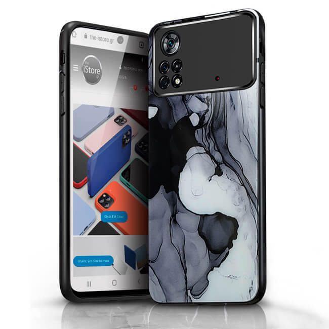 Glossy Marble Smoke Case Xiaomi Poco X4 Pro 5G ΘΗΚΕΣ OEM Glossy Marble Smoke Case Xiaomi Poco X4 Pro 5G