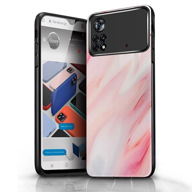 Glossy Marble Cream Case Xiaomi Poco X4 Pro 5G ΘΗΚΕΣ OEM Glossy Marble Cream Case Xiaomi Poco X4 Pro 5G