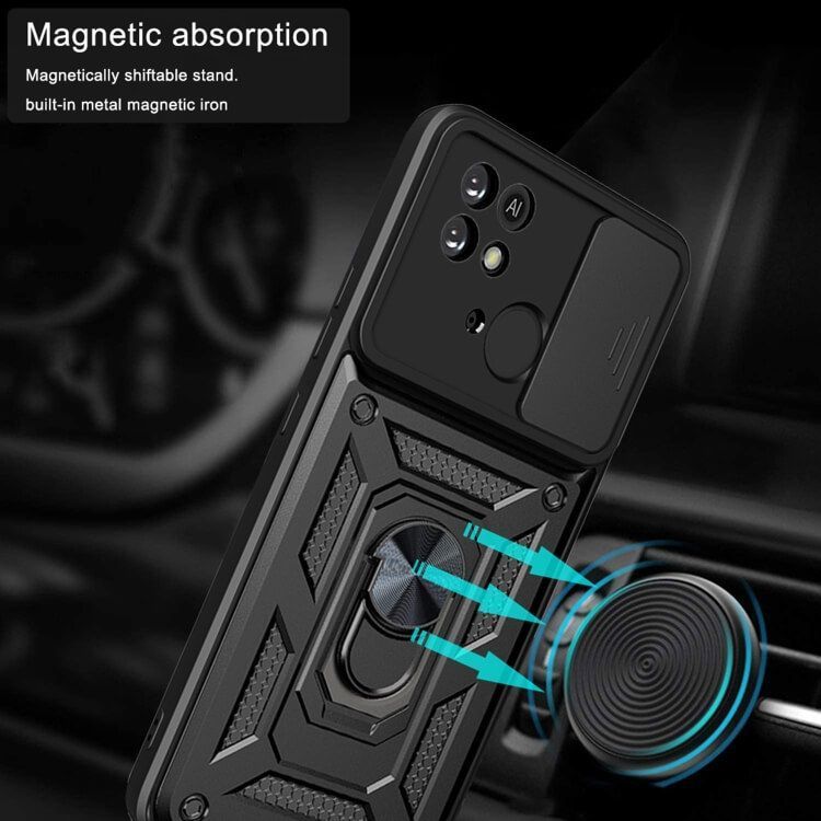 Combo Kickstand Slide Camera Case Green Xiaomi Redmi 10C ΘΗΚΕΣ OEM Combo Kickstand Slide Camera Case Green Xiaomi Redmi 10C - Image 5