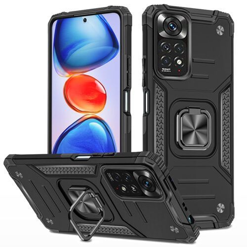 Armor Ringstand Case Black Xiaomi Redmi Note 11/11s ΘΗΚΕΣ OEM Armor Ringstand Case Black Xiaomi Redmi Note 11/11s