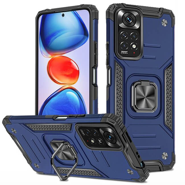 Θήκη Armor Ringstand Blue Xiaomi Redmi Note 12 Pro 4G ΘΗΚΕΣ OEM Θήκη Armor Ringstand Blue Xiaomi Redmi Note 12 Pro 4G