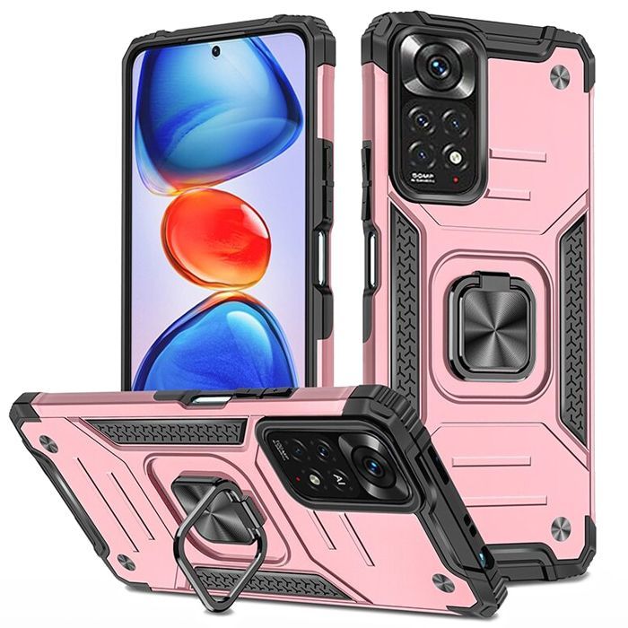 Armor Ringstand Case Black Xiaomi Redmi Note 11/11s ΘΗΚΕΣ OEM Armor Ringstand Case Black Xiaomi Redmi Note 11/11s - Image 4