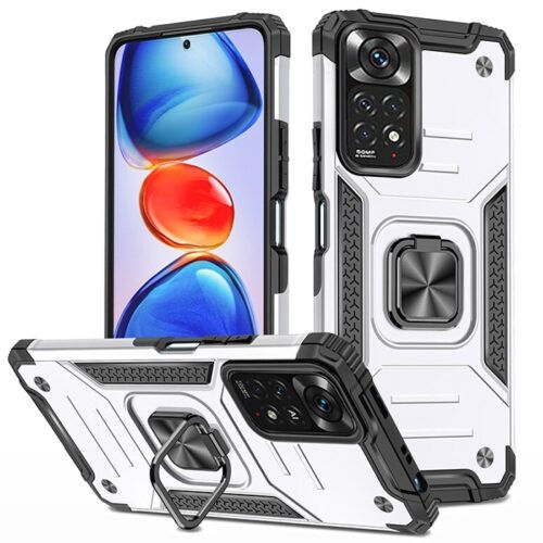 Θήκη Armor Ringstand Silver Xiaomi Redmi Note 12 Pro 4G ΘΗΚΕΣ OEM Θήκη Armor Ringstand Silver Xiaomi Redmi Note 12 Pro 4G