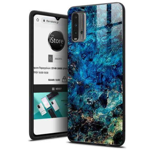 Glossy Marble Emerald Case Xiaomi Redmi 9T