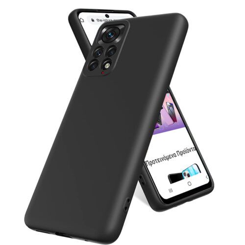 Θήκη Rubber Silk Black Xiaomi Redmi Note 12 Pro 4G