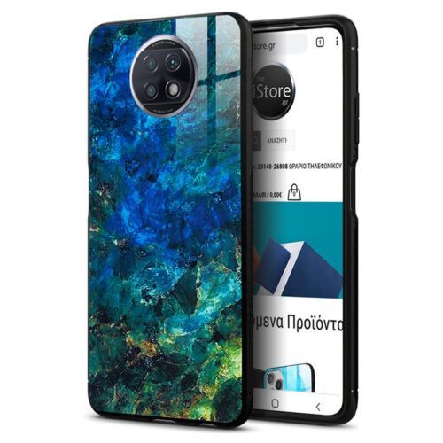 Glossy Marble Emerald Case Xiaomi Redmi Note 9T ΘΗΚΕΣ OEM Glossy Marble Emerald Case Xiaomi Redmi Note 9T