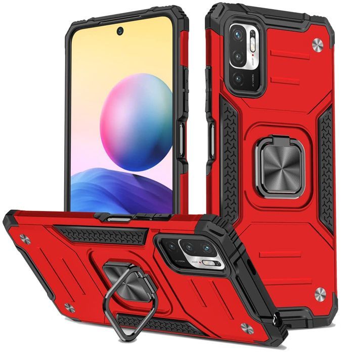 Armor Ringstand Case Red Xiaomi Redmi Note 10 5G/Poco M3 Pro 5G ΘΗΚΕΣ OEM Armor Ringstand Case Red Xiaomi Redmi Note 10 5G/Poco M3 Pro 5G