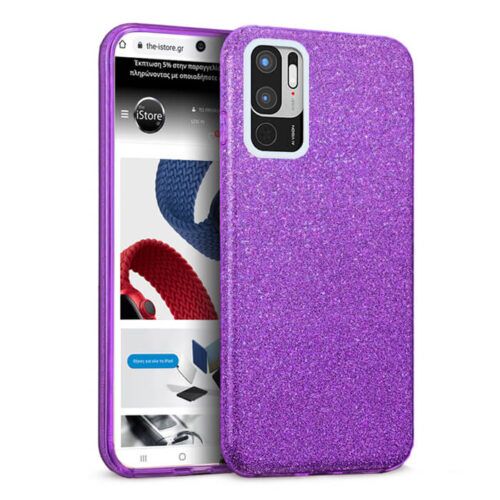 Hybrid Strass Violet Case Xiaomi Redmi Note 10 5G ΘΗΚΕΣ OEM Hybrid Strass Violet Case Xiaomi Redmi Note 10 5G