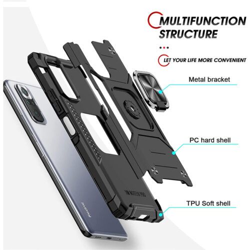 Alternative view of Θήκη Armor Ringstand Black Samsung Galaxy A14 4G/5G