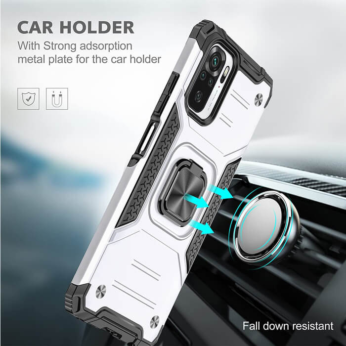 Armor Ringstand Case Silver Xiaomi Redmi Note 10 5G/Poco M3 Pro 5G ΘΗΚΕΣ OEM Armor Ringstand Case Silver Xiaomi Redmi Note 10 5G/Poco M3 Pro 5G - Image 6