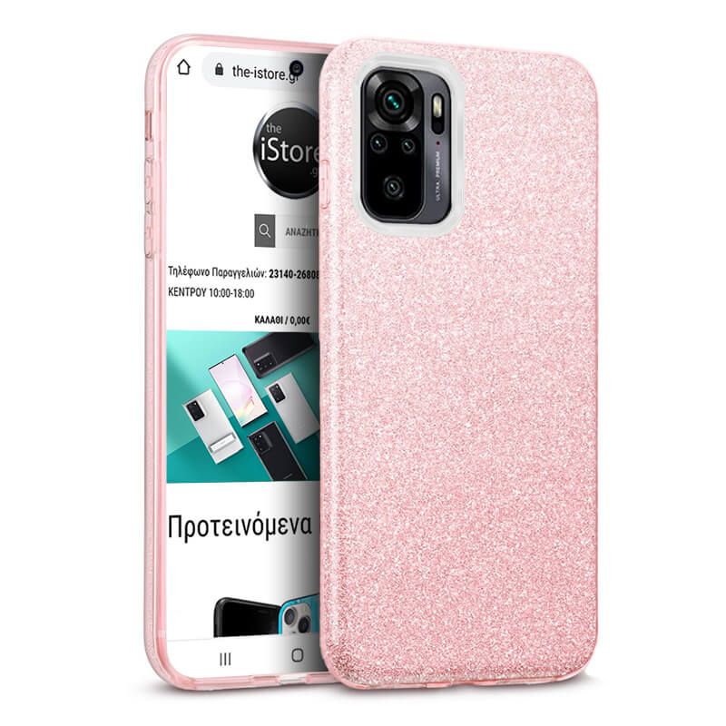 Hybrid Strass Pink Case Xiaomi Redmi Note 10/Note 10s ΘΗΚΕΣ OEM Hybrid Strass Pink Case Xiaomi Redmi Note 10/Note 10s