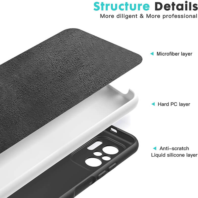Rubber Silk Case Black Xiaomi Redmi Note 10/Note10s ΘΗΚΕΣ OEM Rubber Silk Case Black Xiaomi Redmi Note 10/Note10s - Image 2