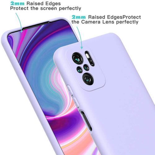 Alternative view of Rubber Silk Case Violet Xiaomi Redmi Note 10/Note10s