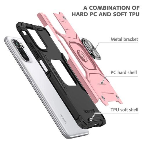 Alternative view of Θήκη Orso Armor Ringstand Rose Gold Xiaomi Redmi 12 4G/5G