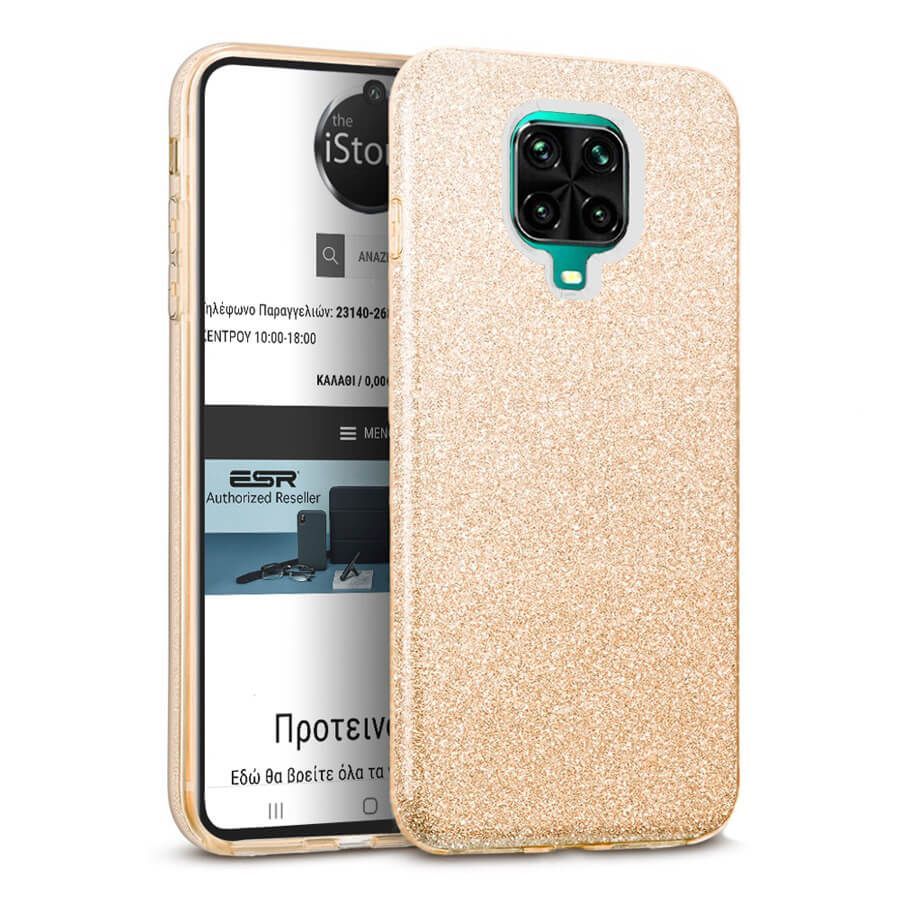Hybrid Strass Gold Case Xiaomi Redmi Note 9s / 9 Pro / 9 Pro Max ΘΗΚΕΣ OEM Hybrid Strass Gold Case Xiaomi Redmi Note 9s / 9 Pro / 9 Pro Max