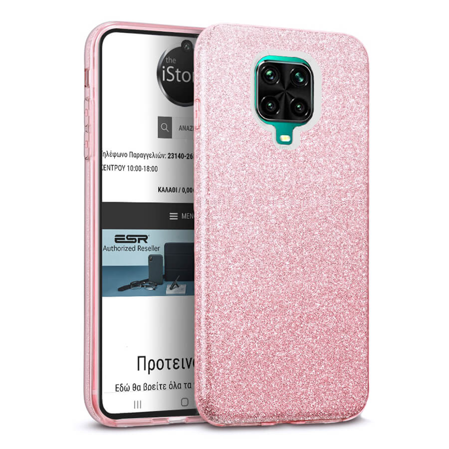 Hybrid Strass Pink Case Xiaomi Redmi Note 9s / 9 Pro / 9 Pro Max ΘΗΚΕΣ OEM Hybrid Strass Pink Case Xiaomi Redmi Note 9s / 9 Pro / 9 Pro Max