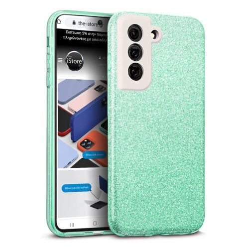 Hybrid Strass Green Case Samsung Galaxy S21 FE 5G ΘΗΚΕΣ OEM Hybrid Strass Green Case Samsung Galaxy S21 FE 5G