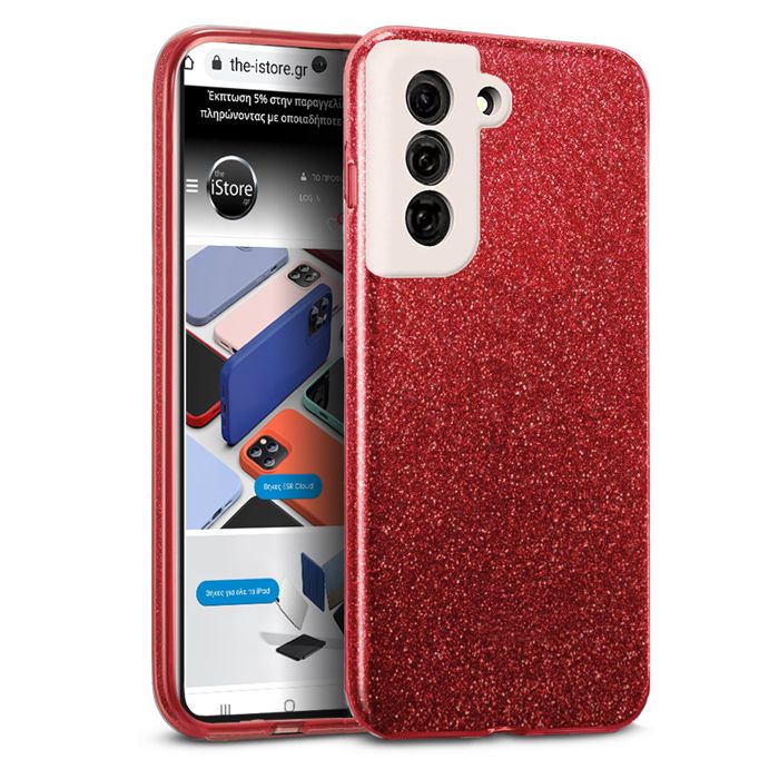 Hybrid Strass Pink Case Samsung Galaxy S21 FE 5G ΘΗΚΕΣ OEM Hybrid Strass Pink Case Samsung Galaxy S21 FE 5G - Image 5