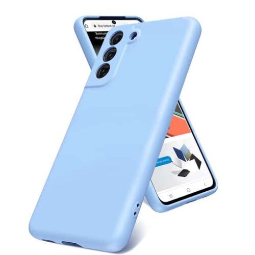 Rubber Silk Case Cyan Samsung Galaxy S21 FE 5G ΘΗΚΕΣ OEM Rubber Silk Case Cyan Samsung Galaxy S21 FE 5G