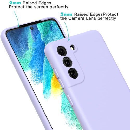 Alternative view of Rubber Silk Case Violet Samsung Galaxy S21 FE 5G