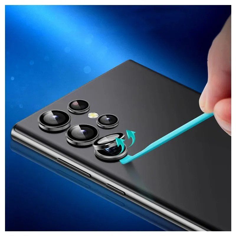 ESR Tempered Glass 9H Camera Lens Black Samsung Galaxy S23 Ultra ΠΡΟΣΤΑΣΙΑ ΟΘΟΝΗΣ ESR ESR Tempered Glass 9H Camera Lens Black Samsung Galaxy S23 Ultra - Image 2