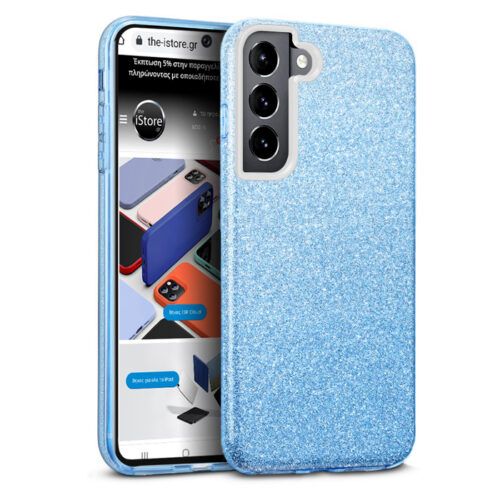 Hybrid Strass Blue Case Samsung Galaxy S22 Plus ΘΗΚΕΣ OEM Hybrid Strass Blue Case Samsung Galaxy S22 Plus
