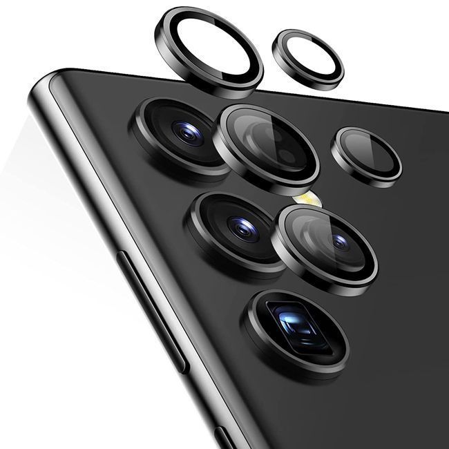 ESR Tempered Glass 9H Camera Lens Black Samsung Galaxy S23 Ultra ΠΡΟΣΤΑΣΙΑ ΟΘΟΝΗΣ ESR ESR Tempered Glass 9H Camera Lens Black Samsung Galaxy S23 Ultra
