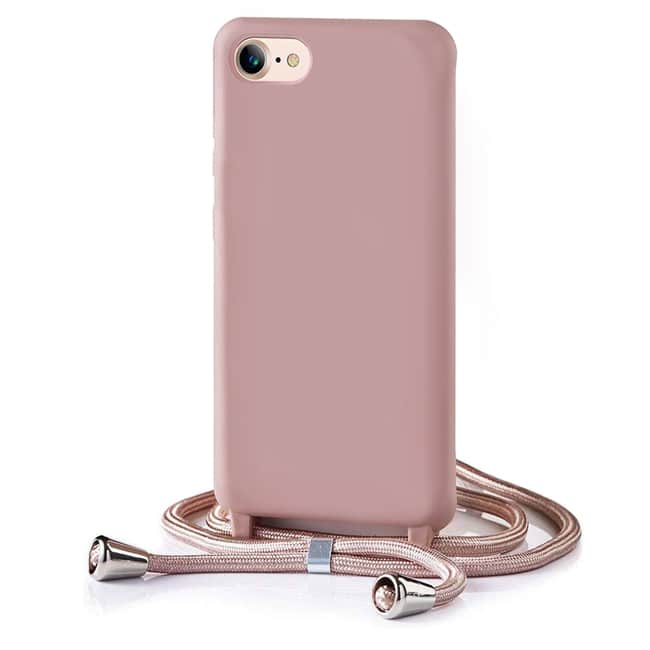 Θήκη Orso Soft TPU Κορδόνι Dusty Rose iPhone 7/8/SE 2020/2022 ΘΗΚΕΣ OEM Θήκη Orso Soft TPU Κορδόνι Dusty Rose iPhone 7/8/SE 2020/2022