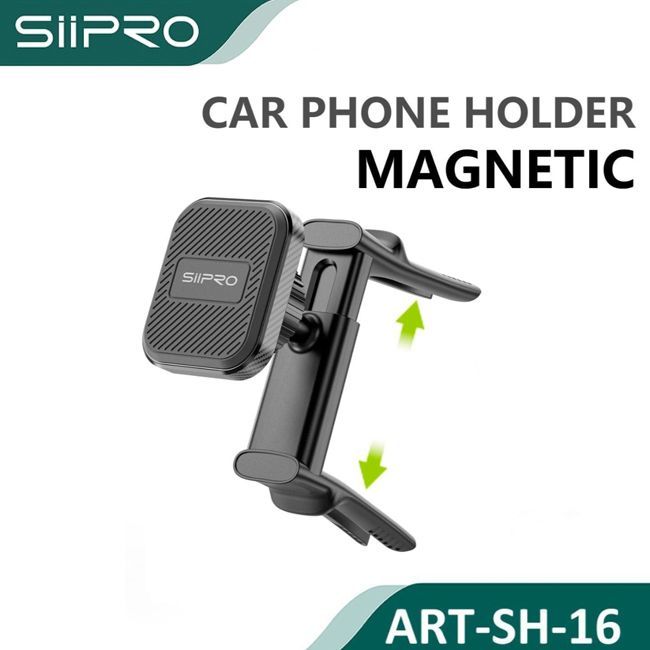 Siipro Magnetic Car Holder Black (SH-16) ΑΞΕΣΟΥΑΡ SIIPRO Siipro Magnetic Car Holder Black (SH-16)