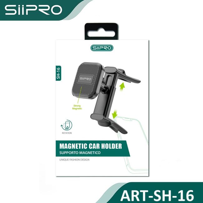 Siipro Magnetic Car Holder Black (SH-16) ΑΞΕΣΟΥΑΡ SIIPRO Siipro Magnetic Car Holder Black (SH-16) - Image 2