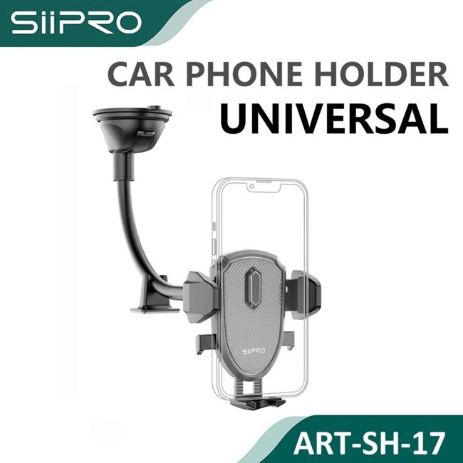 Siipro Car Windscreen Phone Holder Black (SH-17) ΑΞΕΣΟΥΑΡ SIIPRO Siipro Car Windscreen Phone Holder Black (SH-17)