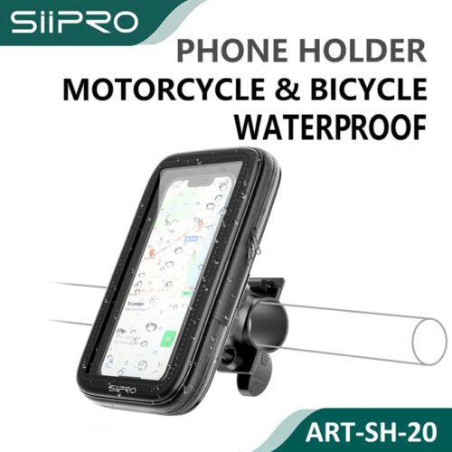 Siipro Motorcycle Bicycle Waterproof Phone Holder Black (SH-20) ΑΞΕΣΟΥΑΡ SIIPRO Siipro Motorcycle Bicycle Waterproof Phone Holder Black (SH-20)