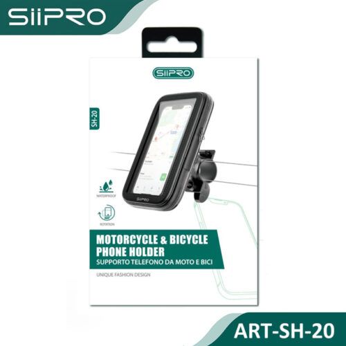 Alternative view of Siipro Motorcycle Bicycle Waterproof Phone Holder Black (SH-20)