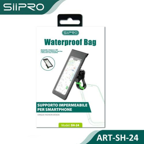 Alternative view of Siipro Motorcycle & Bicycle Waterproof 360 Phone Holder (SH-24)