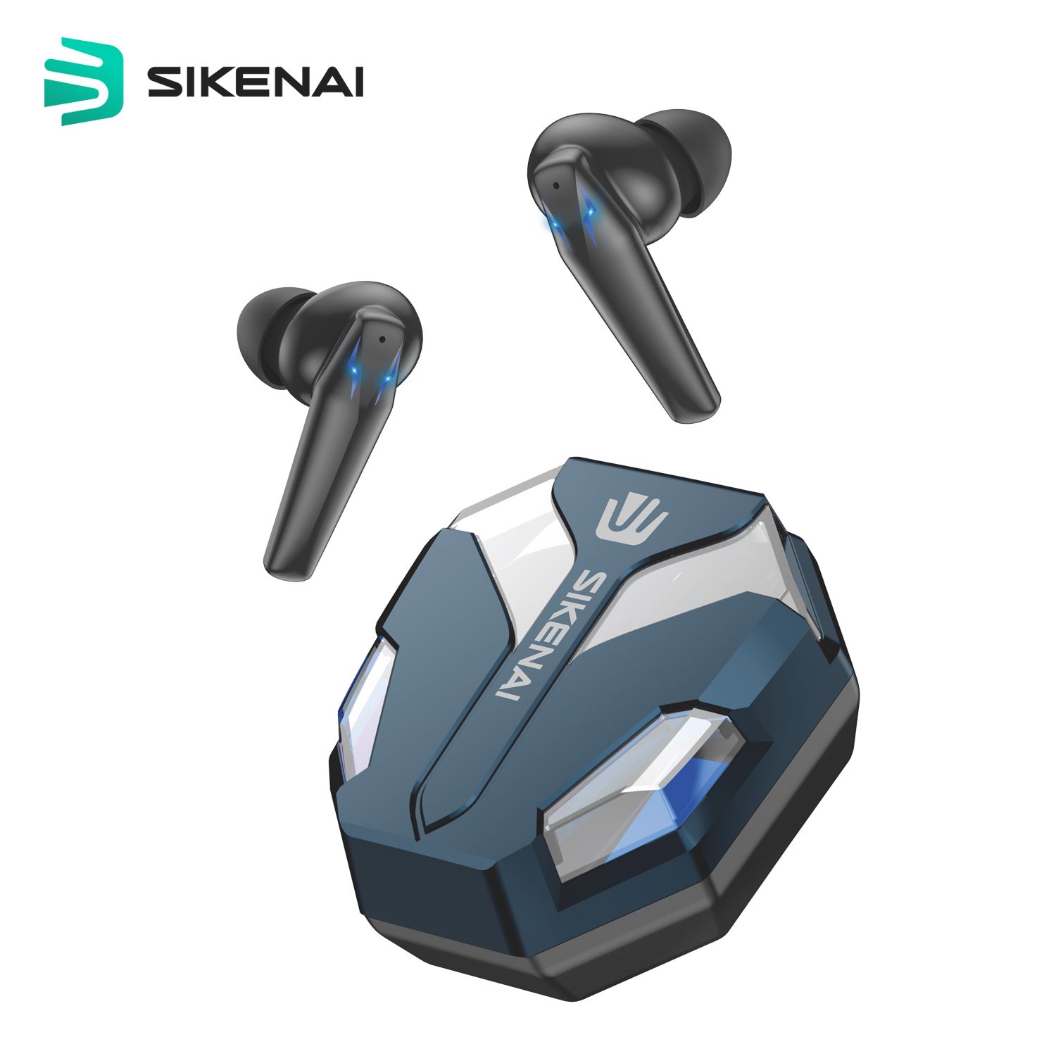 Sikenai Gaming Stereo Wireless Earphones Black (T1000) ΑΚΟΥΣΤΙΚΑ-BLUETOOTH Sikenai Sikenai Gaming Stereo Wireless Earphones Black (T1000)
