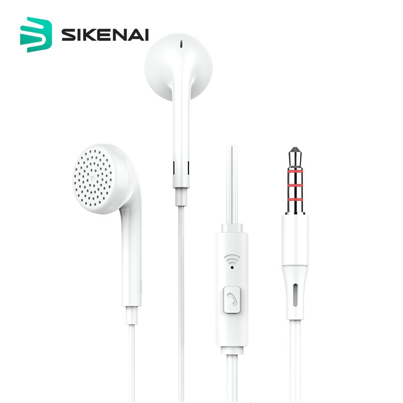 Sikenai Earphone Stereo 3,5mm Jack White (M2) ΑΚΟΥΣΤΙΚΑ-BLUETOOTH Sikenai Sikenai Earphone Stereo 3,5mm Jack White (M2)