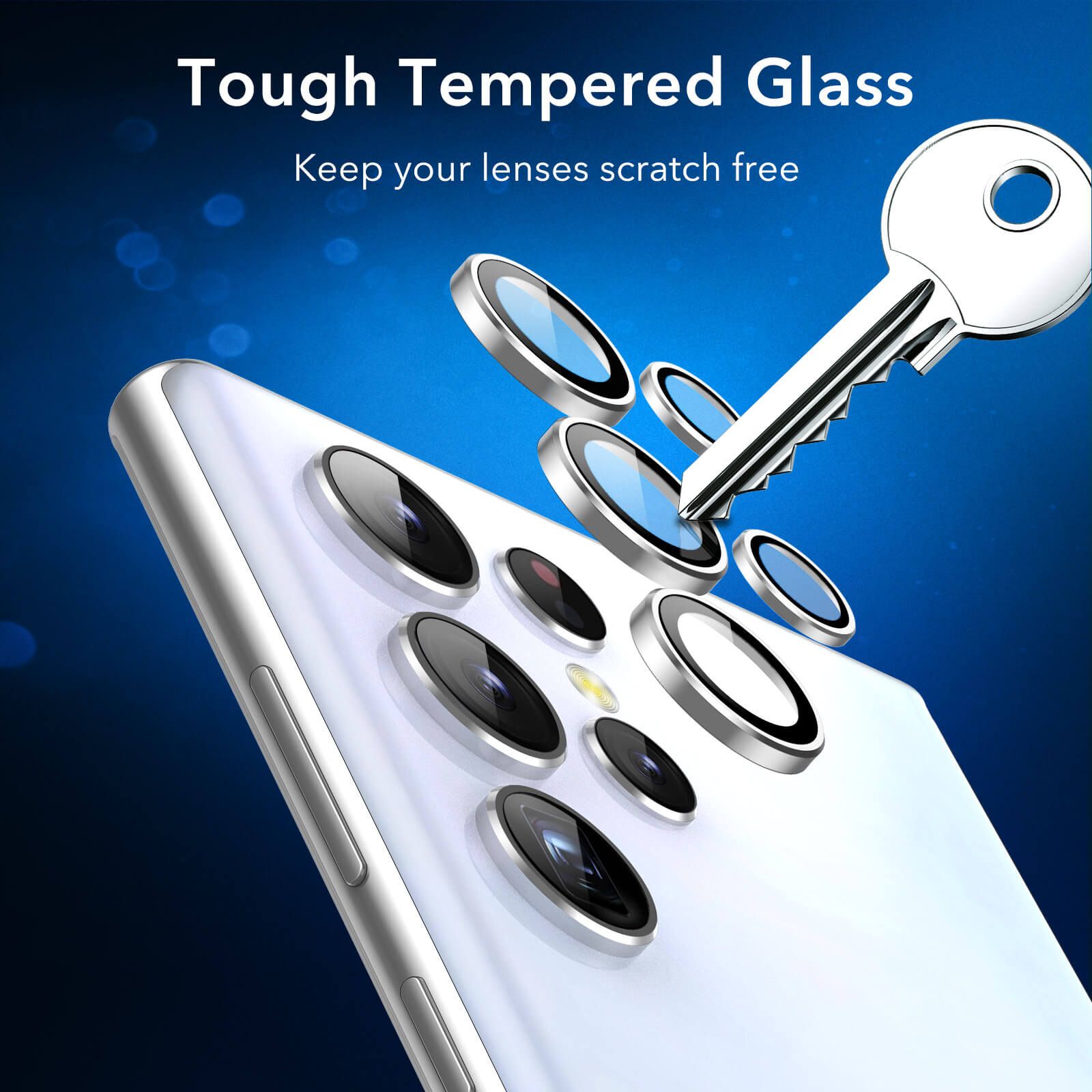 ESR Tempered Glass 9H Camera Lens Silver Samsung Galaxy S23 Ultra ΠΡΟΣΤΑΣΙΑ ΟΘΟΝΗΣ ESR ESR Tempered Glass 9H Camera Lens Silver Samsung Galaxy S23 Ultra - Image 4